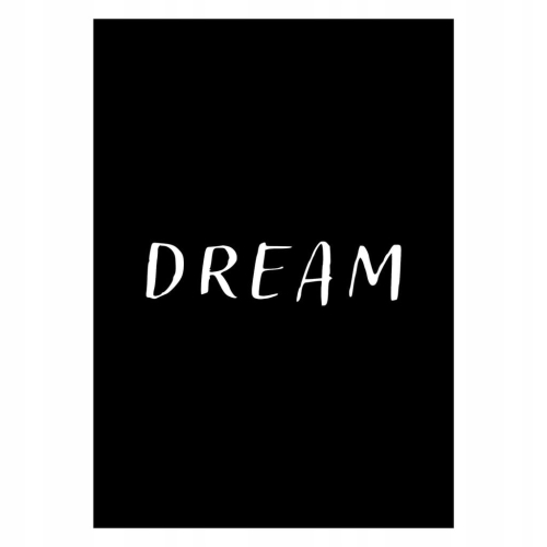 Plakat Dream typograficzny