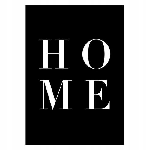 Plakat HOME typograficzny