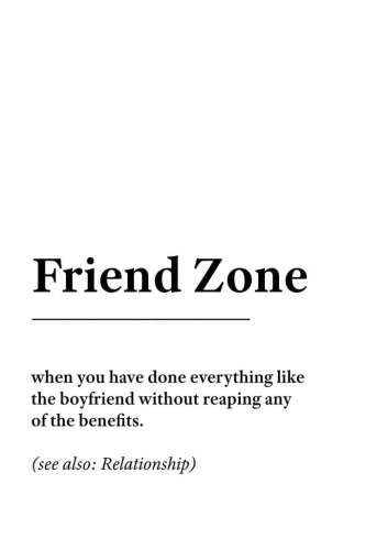 Plakat słownik miejski slang Friend Zone