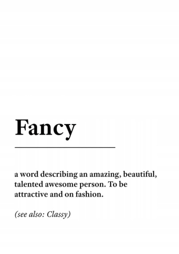 Plakat słownik miejski slang Fancy 