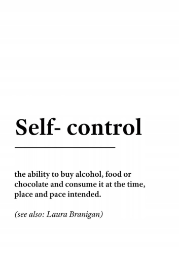 Plakat słownik miejski slang Self- control
