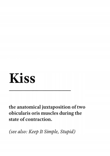 Plakat słownik miejski slang Kiss