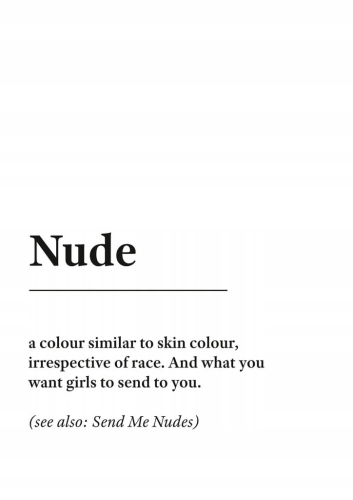 Plakat słownik miejski slang Nude