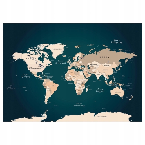 Mapa świata plakat