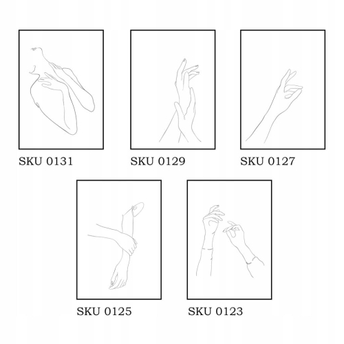 Plakat Line Art Ciało różne do wyboru