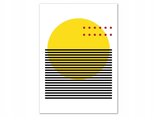 Plakat w stylu Bauhaus Geometryczny