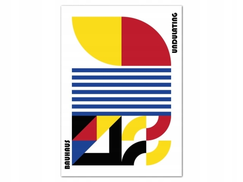 Plakat w stylu Bauhaus Geometryczny