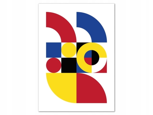 Plakat w stylu Bauhaus Geometryczny