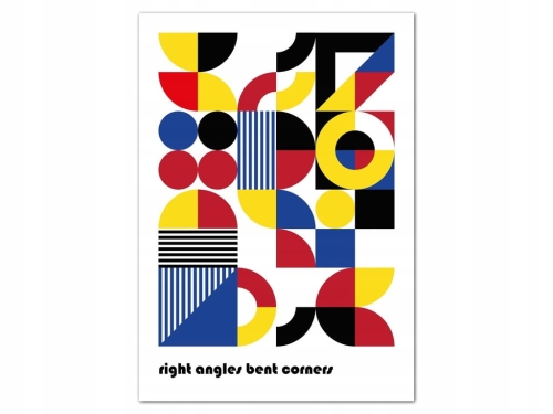 Plakat w stylu Bauhaus Geometryczny