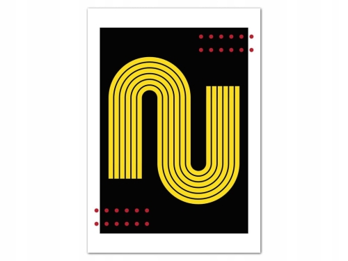 Plakat w stylu Bauhaus Geometryczny