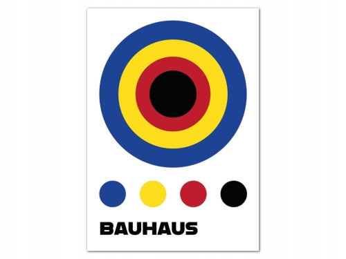 Plakat w stylu Bauhaus Geometryczny