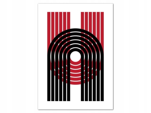 Plakat w stylu Bauhaus Geometryczny
