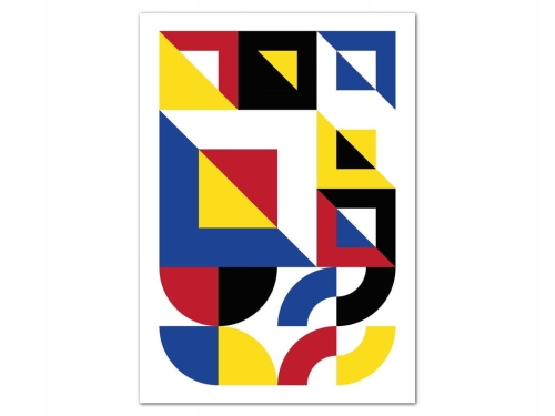 Plakat w stylu Bauhaus Geometryczny
