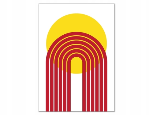 Plakat w stylu Bauhaus Geometryczny