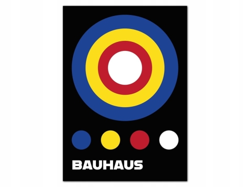Plakat w stylu Bauhaus Geometryczny