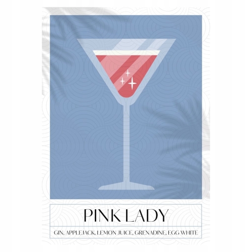 Plakat Cocktails Pink Lady
