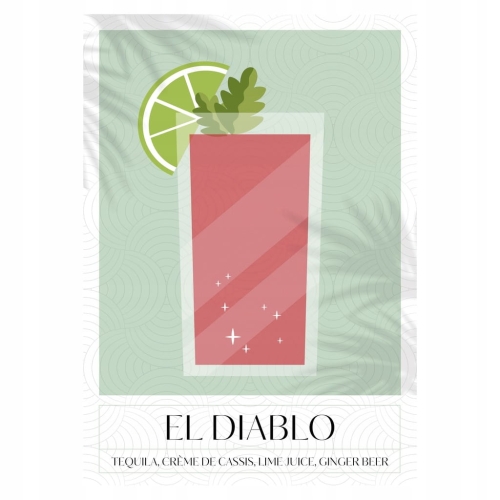 Plakat Cocktails El Diablo