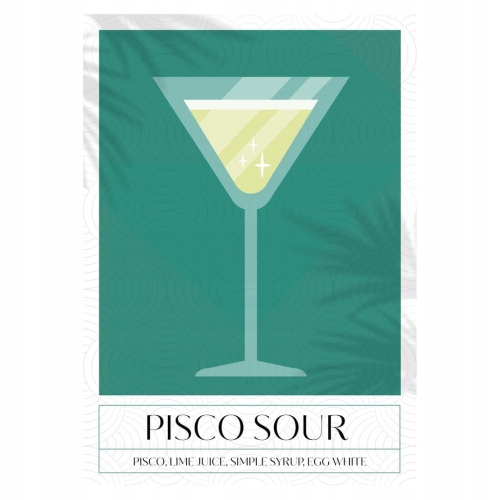 Plakat Cocktails Pisco Sour