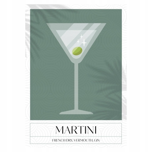 Plakat Cocktails Martini