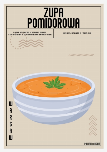 Plakat Kuchenny Zupa Pomidorowa Do Kuchni