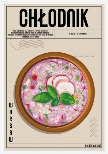 Plakat Kuchenny Chłodnik Do Kuchni