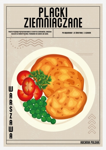 Plakat Do Kuchni Placki Ziemniaczane wersja polska plakatu