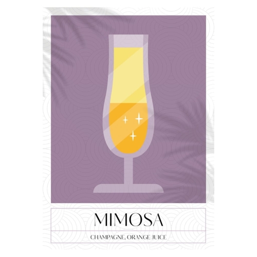 Plakat Cocktails drinki drinks Mimosa