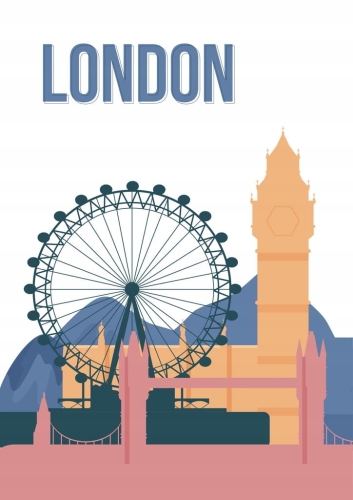 Plakat podróżniczy London Londyn