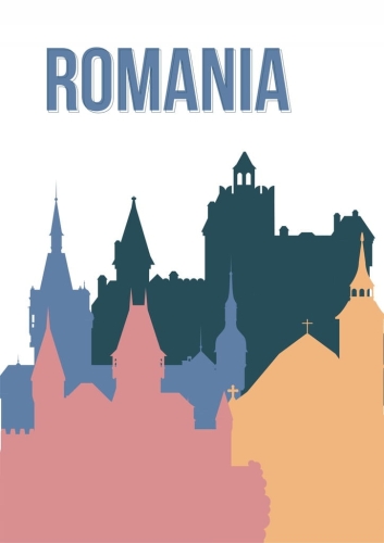 Plakat podróżniczy Rumunia Romania
