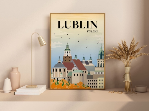 Plakat podróżniczy Lublin Polska
