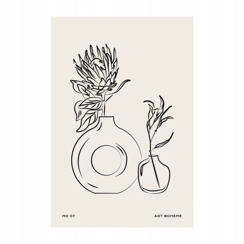 Plakat Line Art minimalizm elegancki
