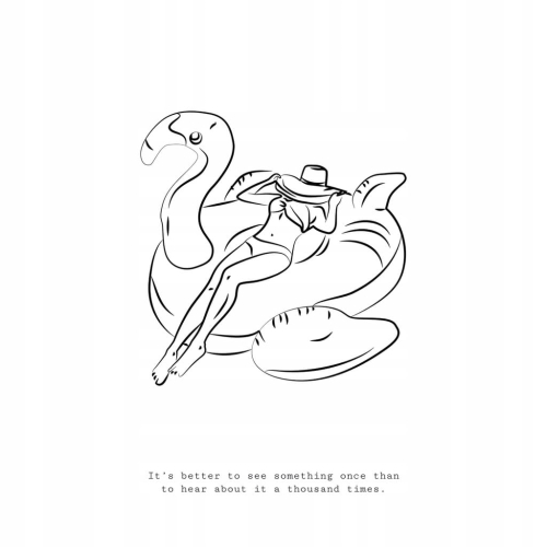 Plakat Line Art minimalizm elegancki