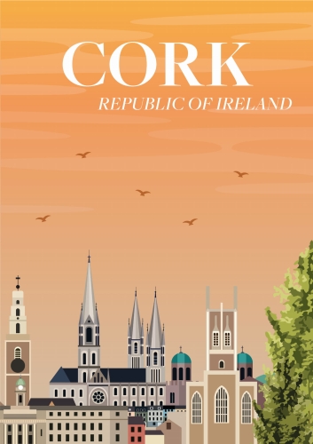 Plakat podróżniczy Cork