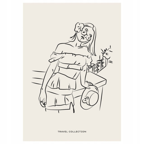 Plakat Line Art minimalizm elegancki
