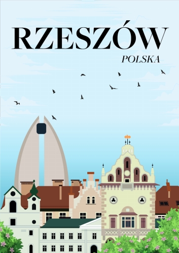 Plakat podróżniczy Rzeszów