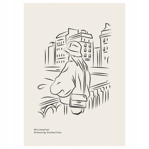Plakat Line Art minimalizm elegancki