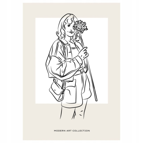 Plakat Line Art minimalizm elegancki