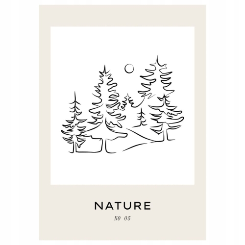 Plakat Line Art minimalizm elegancki