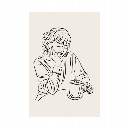 Plakat Line Art minimalizm elegancki