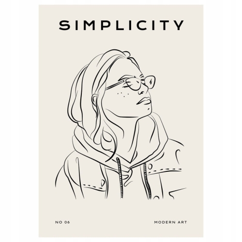 Plakat Line Art minimalizm elegancki