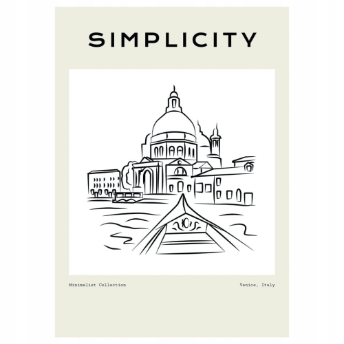 Plakat Line Art minimalizm elegancki