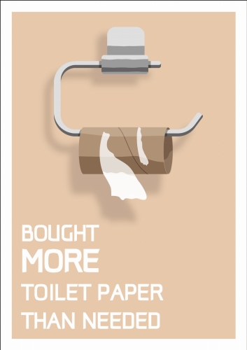 Plakat do łazienki, Humorystyczny plakat łazienkowy