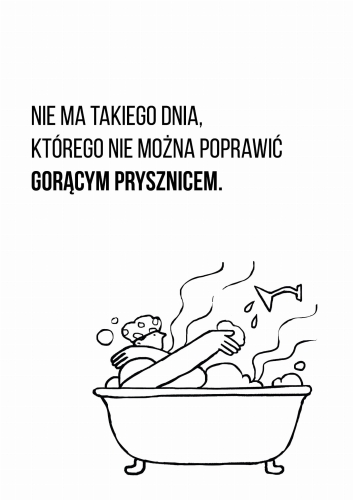 Plakat do łazienki, Humorystyczny plakat łazienkowy