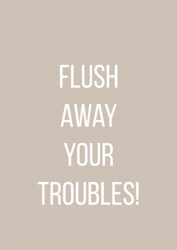 Plakat do łazienki, Humorystyczny plakat łazienkowy