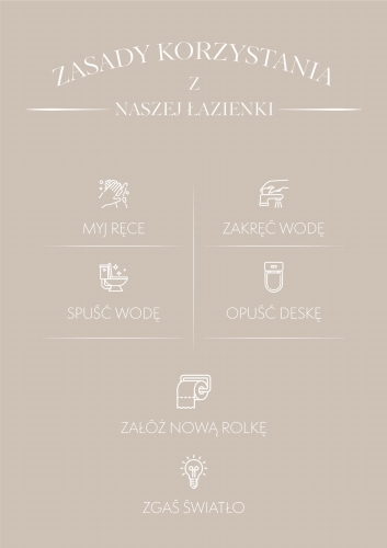Plakat do łazienki, Humorystyczny plakat łazienkowy