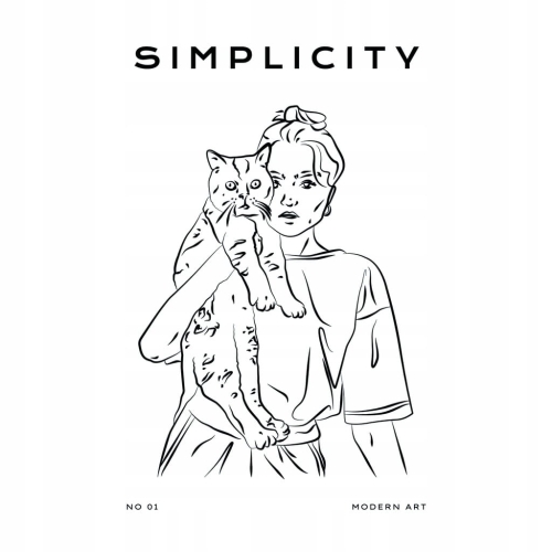 Plakat Line Art minimalizm elegancki
