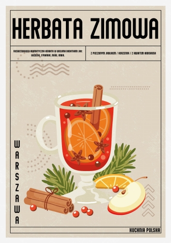 Plakat Kuchenny Herbata Zimowa Do Kuchni