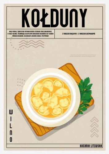 Plakat Kuchenny Kołduny Do Kuchni