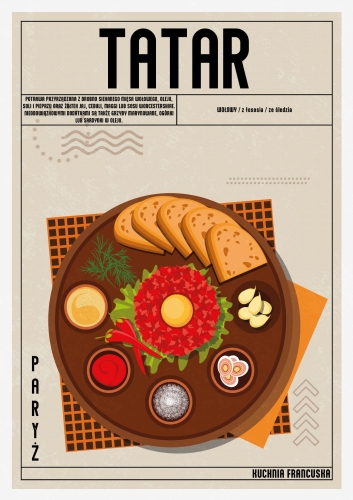 Plakat Kuchenny Tatar Do Kuchni
