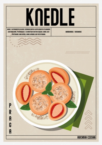 Plakat Kuchenny Knedle Do Kuchni